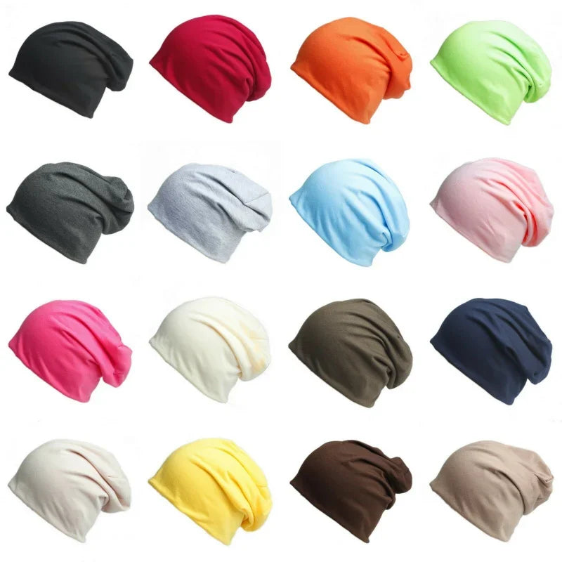 Knitted Warm Caps Solid Color Beanies Hip-Hop Slouch Skullcap Casual Bonnet Beanie Hat Gorros Winter Autumn Women Men Fashion