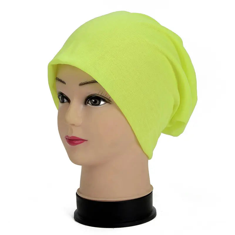 Knitted Warm Caps Solid Color Beanies Hip-Hop Slouch Skullcap Casual Bonnet Beanie Hat Gorros Winter Autumn Women Men Fashion