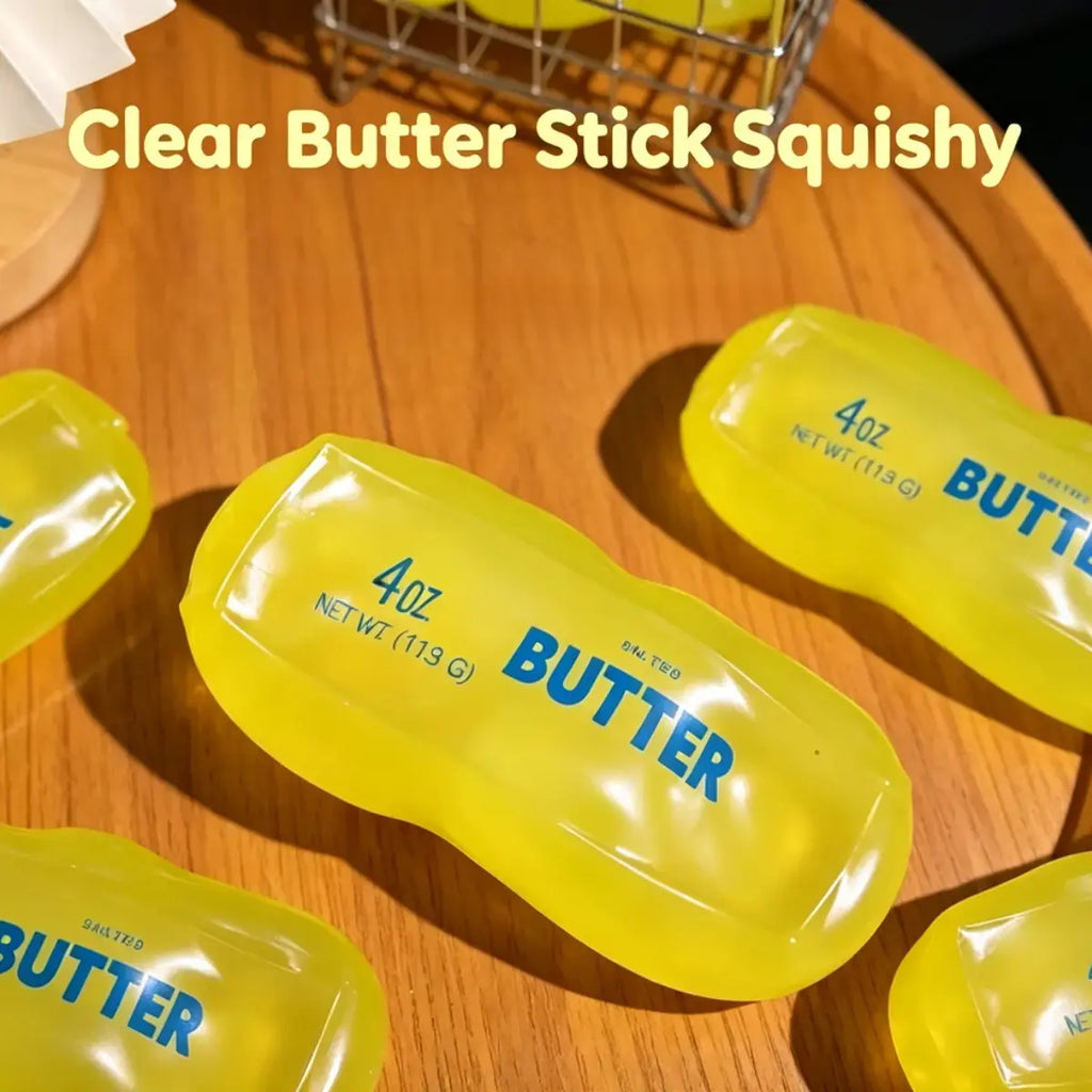Moldable Butter Bar Squishy, Vaseline Filled Moldable Squeeze Fidget Toy, Stress Relief Vent Decompression Squishy Toy, Sensory Squishies