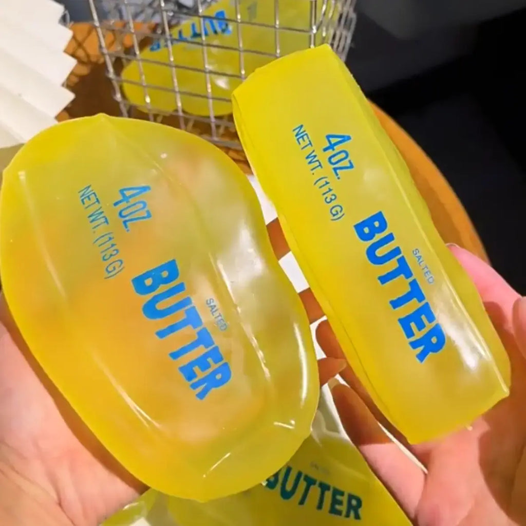 Moldable Butter Bar Squishy, Vaseline Filled Moldable Squeeze Fidget Toy, Stress Relief Vent Decompression Squishy Toy, Sensory Squishies